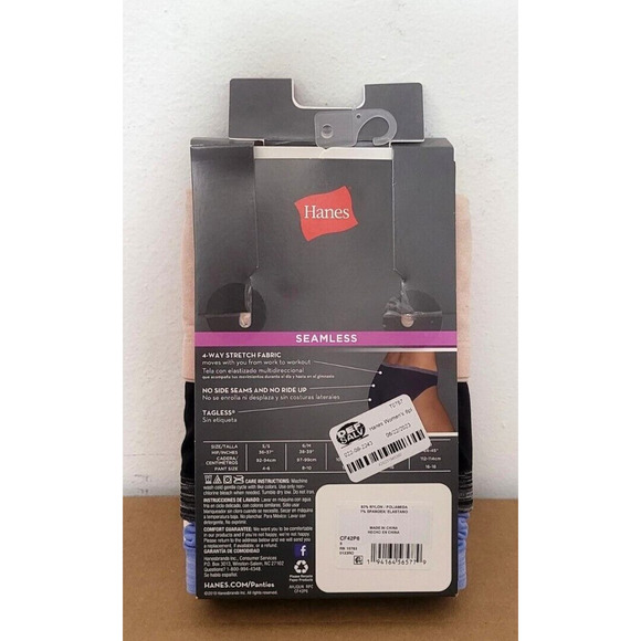 Hanes Seamless Comfort Flex Fit Bikini Panties NEW Womens Size S Pack Of 6 - Picture 2 of 5